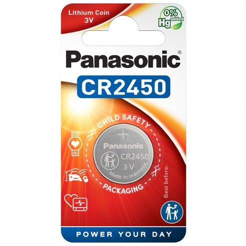 CR-2450L/1BP lithium button cell batteries Panasonic