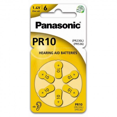 PR-10(230)L zinc air batteries Panasonic hearing aids