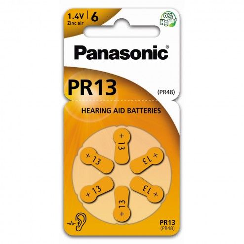 PR-13L zinc air batteries Panasonic hearing aids
