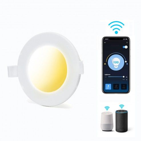 6W LED recessed spotlight Smart dimmable WiFi with App