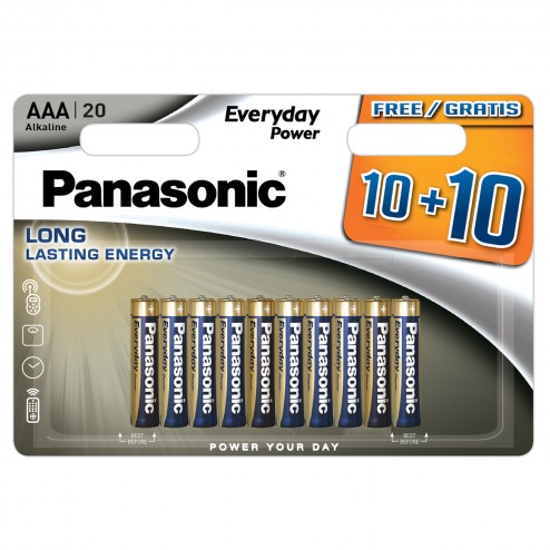 LR03EPS20BW batterie ministilo AAA Everyday Power Panasonic