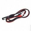 Cable con terminales de ojal (rojo y negro) - 2
