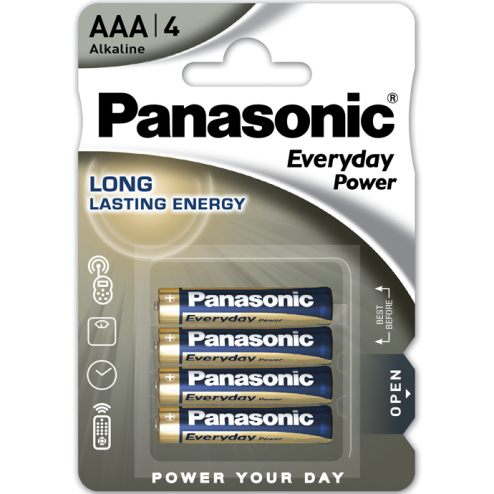 LR03EPS/4BP AAA Everyday Power Panasonic AAA batteries - 1
