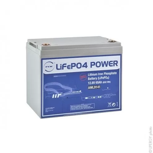 NX LiFePO4 POWER UN38.3 (832Wh) 12V 65Ah M8-F Lithium Iron Phosphate Battery - 1