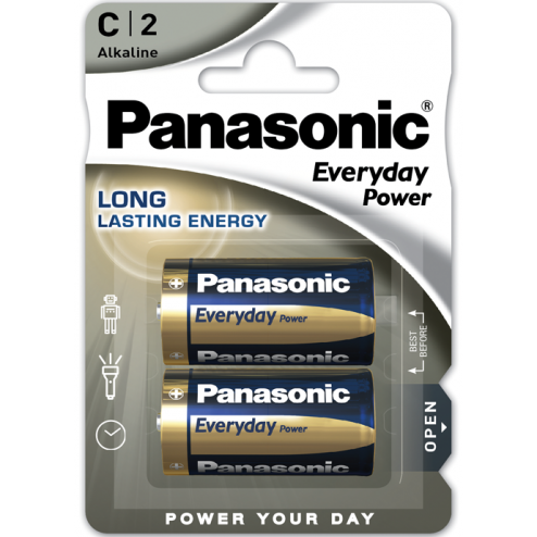 LR14EPS/2BP C batteries Everyday Power Panasonic - 1