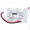 Batteria lampada d'emergenza 3xD ST1 fili 3.6V 4Ah - 1