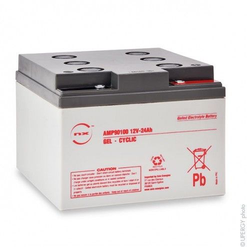 GEL Battery NX 24-12 | Cyclic Use | 12V 24Ah M5-F - 1