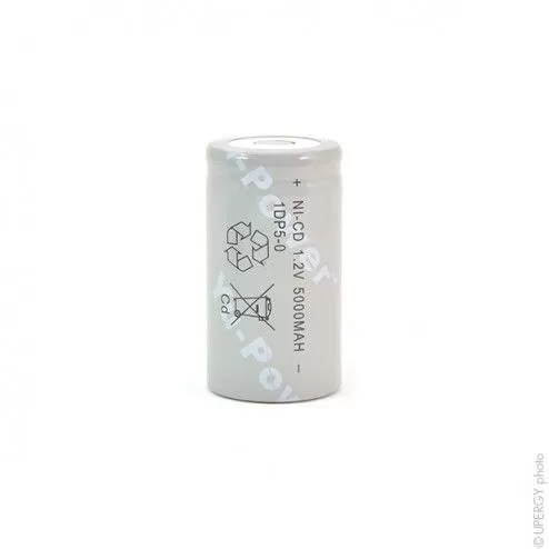 Nicd Industry D 1DP5-0 HD 1.2V 5000mAh FT Rechargeable Battery - 1