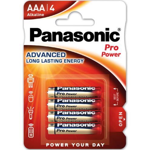LR03PPG/4BP AAA Pro Power Panasonic AAA ministyl batteries - 1