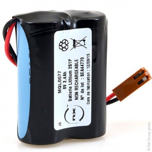 Automation Battery 2x CR17450 2S1P ST1 6V 2.4Ah JAE - 1