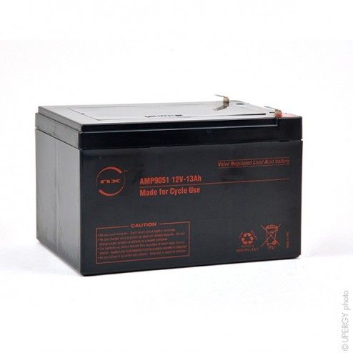 AGM Battery 12V 12Ah - Cyclic Use 12V 13Ah F6.35 - 1