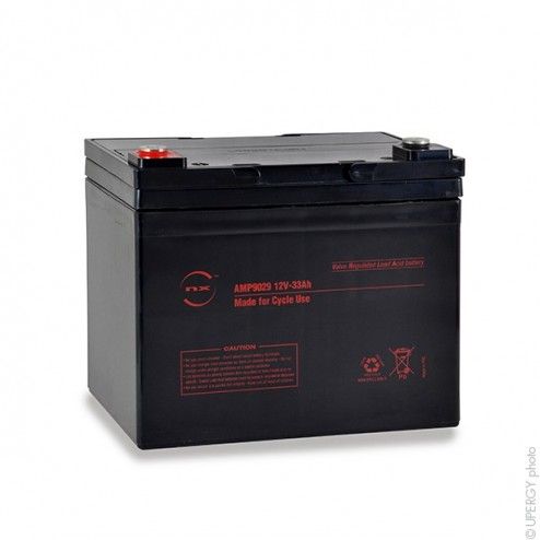 AGM Battery Cyclic Use 12V 33Ah M6-F - 1