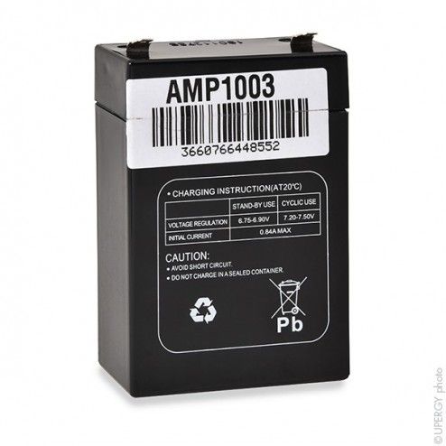 AGM MP2.8-6P 6V 2.8Ah F4.8 Battery - 1