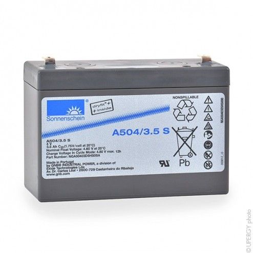 Batteria GEL A504-3.5S 4V...