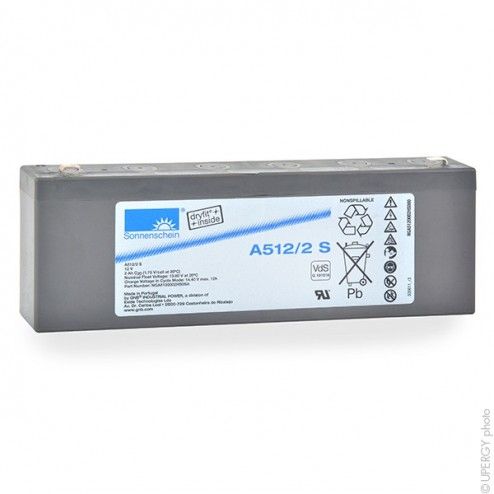 A512-2S 12V 2Ah F4.8 GEL Battery - 1