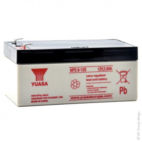 YUASA NP2.8-12 12V 2.8Ah F4.8 AGM Battery - 1