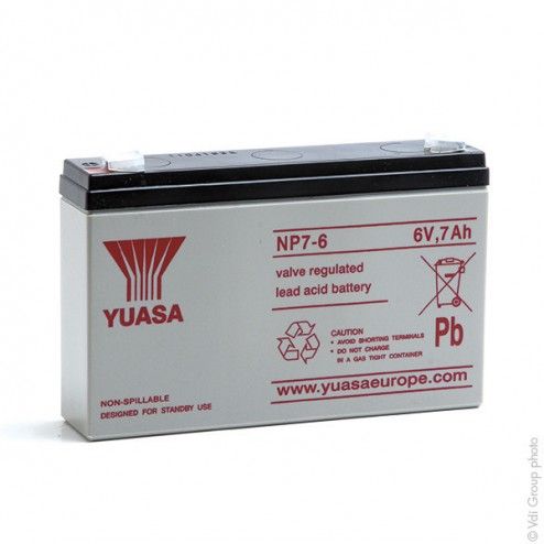 Batteria AGM YUASA NP7-6 6V...