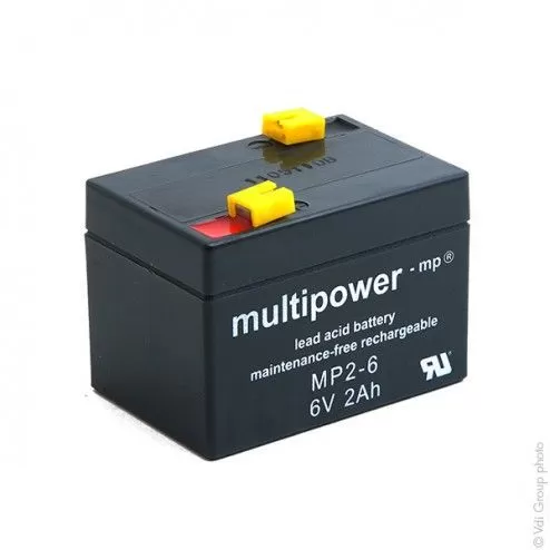 AGM MP2-6 6V 2Ah F4.8 Battery - 1