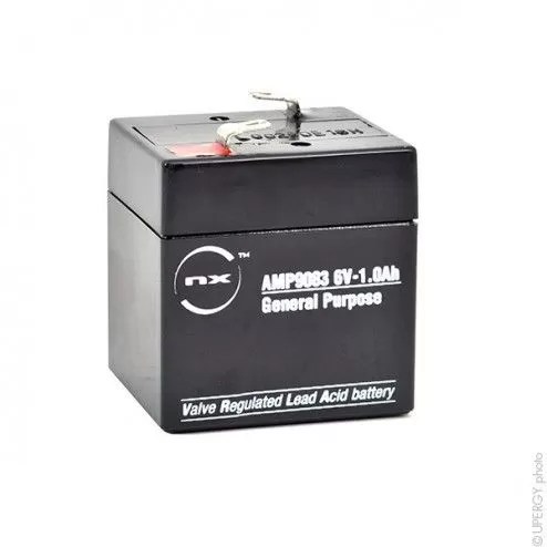 AGM NX 1.0-6 General Purpose 6V 1Ah F4.8 Battery - 1