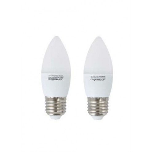 2 LED bulbs E27 C37 3W-25W...