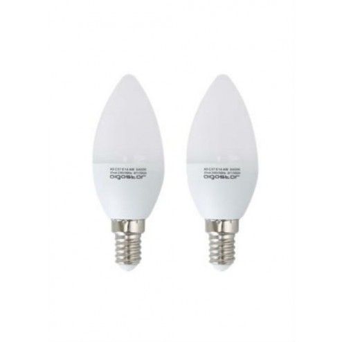 2 LED bulbs E14 C37 3W-25W...