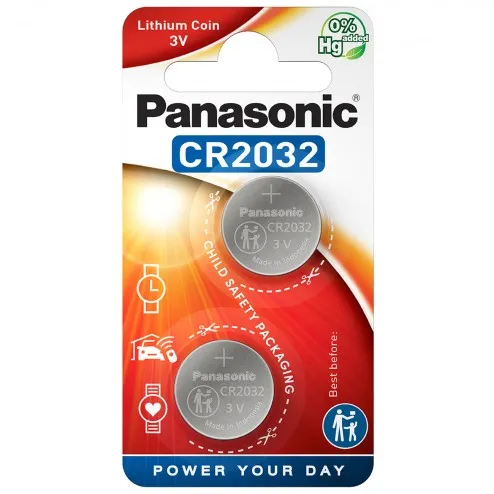 CR-2032L/2BP batterie a bottone al litio Panasonic